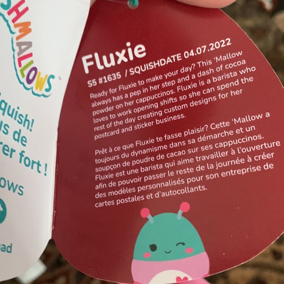 NWT KellyToy Squishmallows Fluxie 5” - Picture 4 of 5